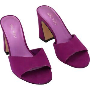 Nine West Womens Block Slide Sandals - Chic Heels, Size 5.5